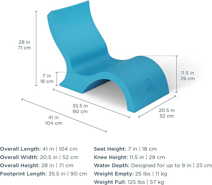 Ledge Lounger Signature in-Pool Low Back Chair for 0-9 inch Water Depths (Set of 2) (Sandstone)