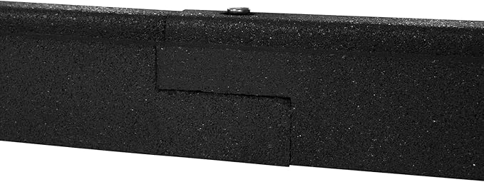 Playsafer Rubber Playground Border Edging Kit, 6' Flexible Heavy Duty Rubber Interlocking Playground Timber, No Dig Easy to Install (Black, 8 Pack)