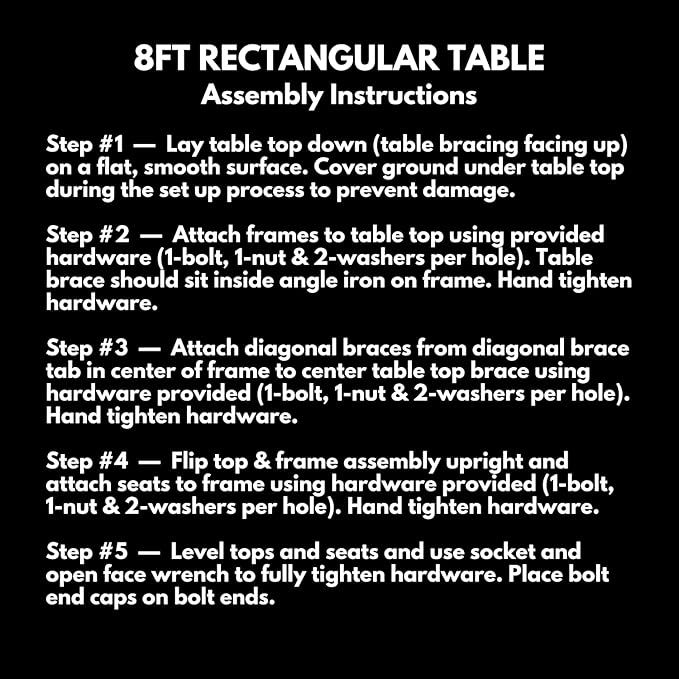 Coated Outdoor Furniture Heavy-Duty Portable ADA-Compliant Outdoor Picnic Table, Punched Steel Patio Dining Furniture Made in America (8ft Rectangular, One-Side Handicap, Textured Brown)
