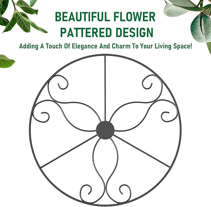 2-Pack Hanging Planters for Indoor Plants - Heavy Duty Metal Plant Hanger Indoor with 3 Chains and Hooks – Aesthetic Hanging Plant Holder for an Instant Indoor and Outdoor Decor