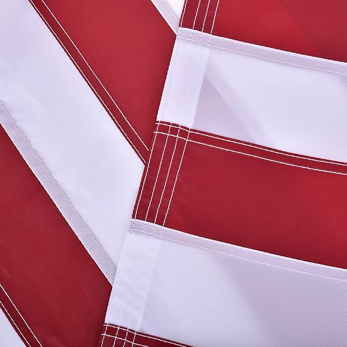 American Flag Pole Sleeve-American Flags for Outside 3x5 (Pole Not Included), Embroidered Stars, Sewn Stripes, UV Protected, American Flag Banner