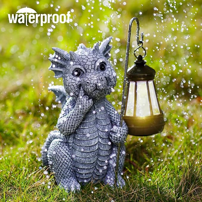 Garden Decor Solar Statues for Mom Grandma Birthdays for Women Sister Wife Lady - Front Patio Balcony Yard Art Lawn Ornaments Porch Outdoor Outside Decorations