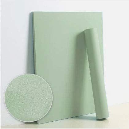 Dimoon 394''x23.6'' Green Peel and Stick Wallpaper Contact Paper Modern Self Adhesive Wall Paper Removable Renter Friendly Textured Solid Color Shelf Cabinet Vinyl Roll (394''x23.6'',Light Green)