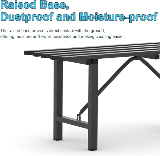 Premium Aluminum Plant Stand - Home Decor & Outdoor Garden Solution with 300 LBS Capacity, L37.8 x W11.4 x H13.8 inch