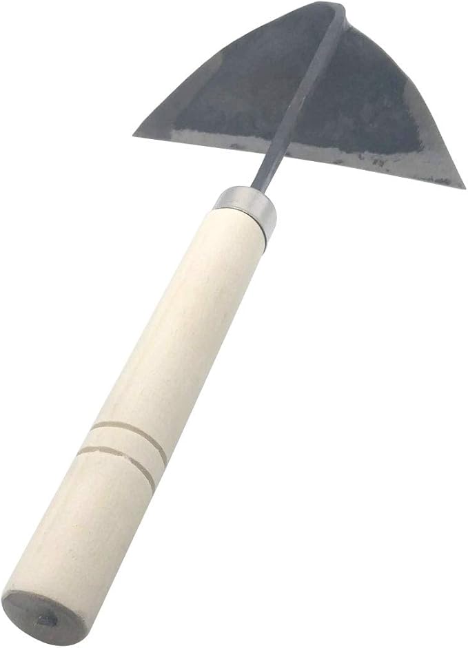 GARASANI Hoe Hand Plow Hoe Korean Style Ho-Mi - Best Organic Gardening (Inverted-Triangle)