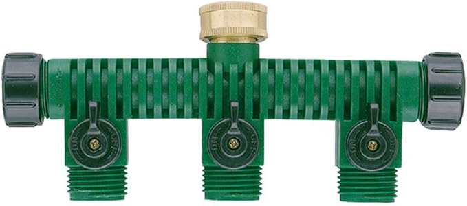 Orbit 20 Pack 5 Port Hose Faucet Watering Manifold with Three Shut Off Valves