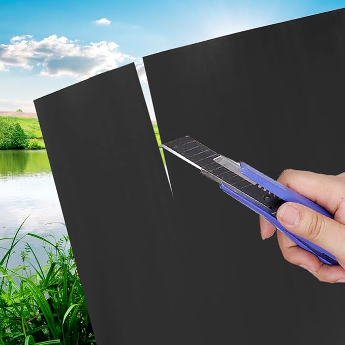 Pond Liners 15 x 20 Feet, Easy Cutting LDPE Pond Liner 20 Mil, High Preformed Koi Pond Liner for Ponds, Streams, Fountains and Garden Waterfall