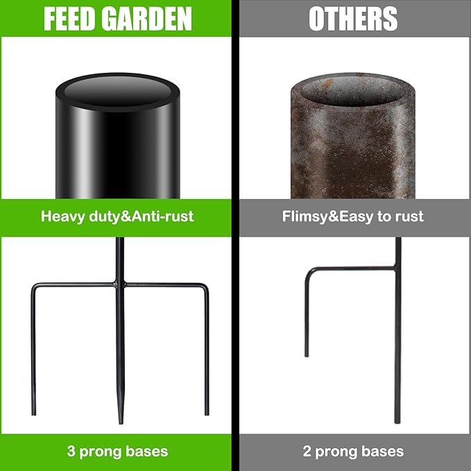 FEED GARDEN Adjustable 32 Inch Small Shepherd Hooks for Outdoor, Garden Hooks for Lanterns, Shepard Hooks for Hanging Plants, Bird Feeders, Solar Lights, Mason Jars, Weddings Decor,8 Pack