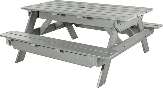 highwood Hometown Picnic Table, 6 Foot, Coastal Teak