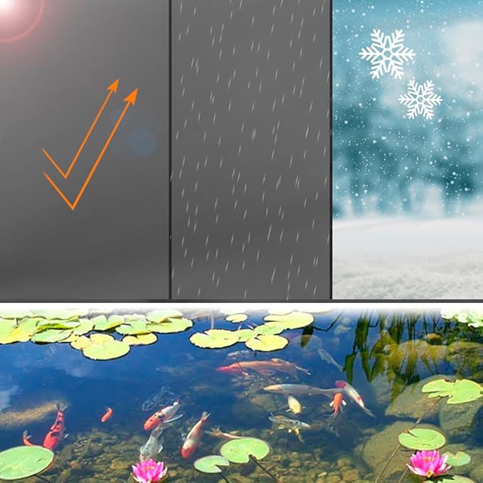 Pond Liners 20 x 30 Feet, Easy Cutting LDPE Pond Liner 20 Mil, High Preformed Koi Pond Liner for Ponds, Streams, Fountains and Garden Waterfall