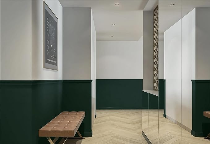 Dimoon 236''x15.7'' Emerald Dark Skin Peel and Stick Wallpaper Contact Paper Modern Self Adhesive Wall Paper Removable Renter Friendly Textured Solid Vinyl Roll (236''x15.7'',Emerald Dark Skin)