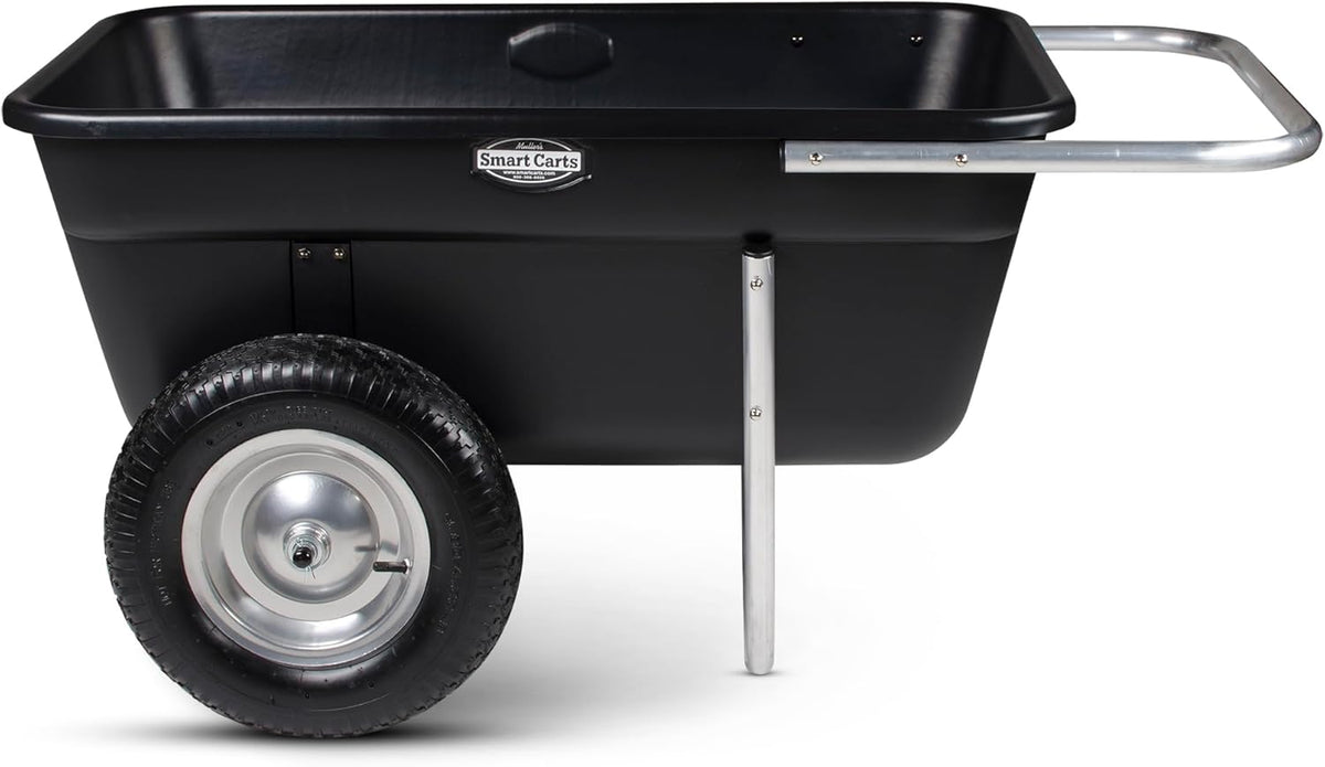 Smart Carts Premium Yard Cart - Strong, Lightweight, and Perfectly Balanced (16" Air Filled Wheels)