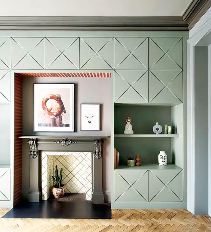 Dimoon 236''x23.6'' Green Peel and Stick Wallpaper Contact Paper Modern Self Adhesive Wall Paper Removable Renter Friendly Textured Solid Color Shelf Cabinet Vinyl Roll (236''x23.6'',Light Green)