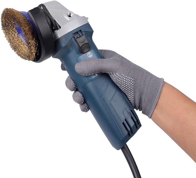 24Pcs Work Gloves Anti-slip Knitted Stretchy Cloth Glove Thin Moist Glove Liners