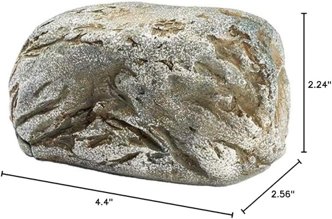 Hide-A-Key Fake Rock Security Safe Storage,Looks and Feels Like a Real Rock Spare Key,Safely Hiking Your Spare Key Outdoor,Yard or Garden Diversion Safes,Outdoor Statue.