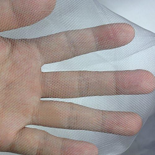 6.5Ft x 100ft Mosquito Bug Insect Bird Fine Mesh Net Barrier Hunting Blind Garden Screen Netting for Protect Your Plant Fruits Flower