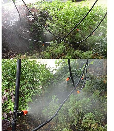 Drip Irrigation kit Plant Watering System Gravity Fed Irrigation Water Drip Setfor Garden Greenhouse Yard Lawn Home or Vacation Use 5M 4/7" Tube 5 Nozzles