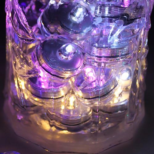 Bright LED Floral Tea Light Submersible Lights for Party Wedding (RGB(Changing Color), 30 Pack)