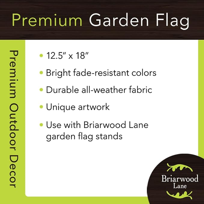 Briarwood Lane Winter Wreath Monogram Letter M Garden Flag