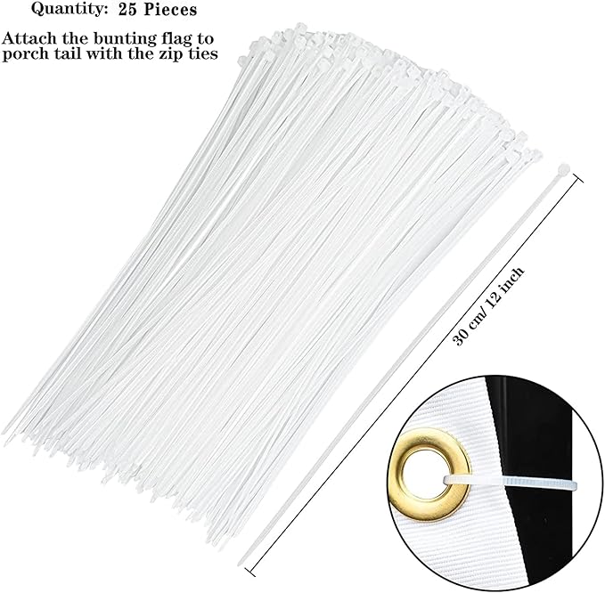 USA Pleated Fan Flag American US Bunting Flag Patriotic Half Fan Banner Flag with Canvas Header and Brass Grommets for 4th of July Memorial Day Indoor Outdoor Decoration (6, 3x6 Feet)