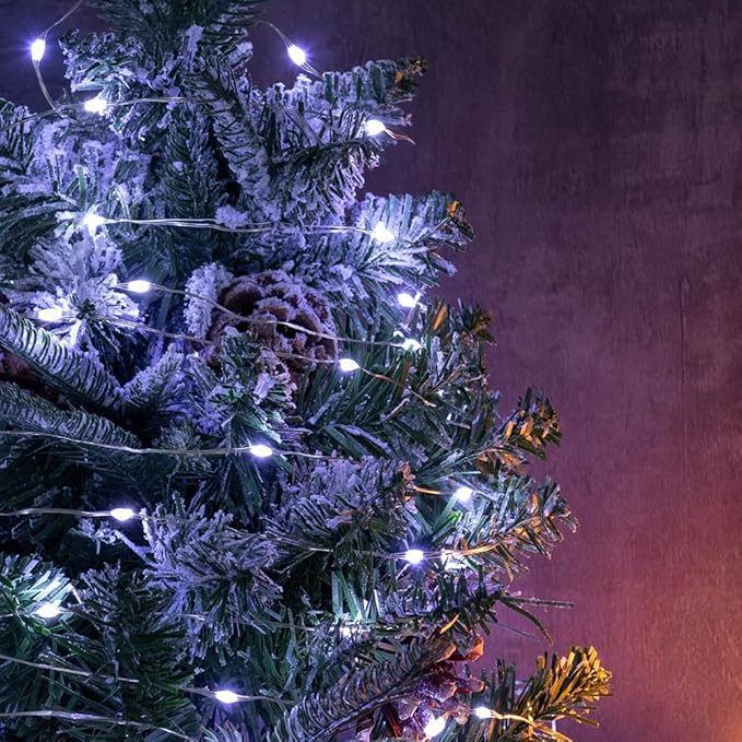 Fairy Lights Plug in,400FT 1200 LEDs Waterproof Led String Lights,Twinkle Light with 8 Modes Remote for Outdoor Indoor Christmas Wedding Birthday Garden Party Decorations,Cool White