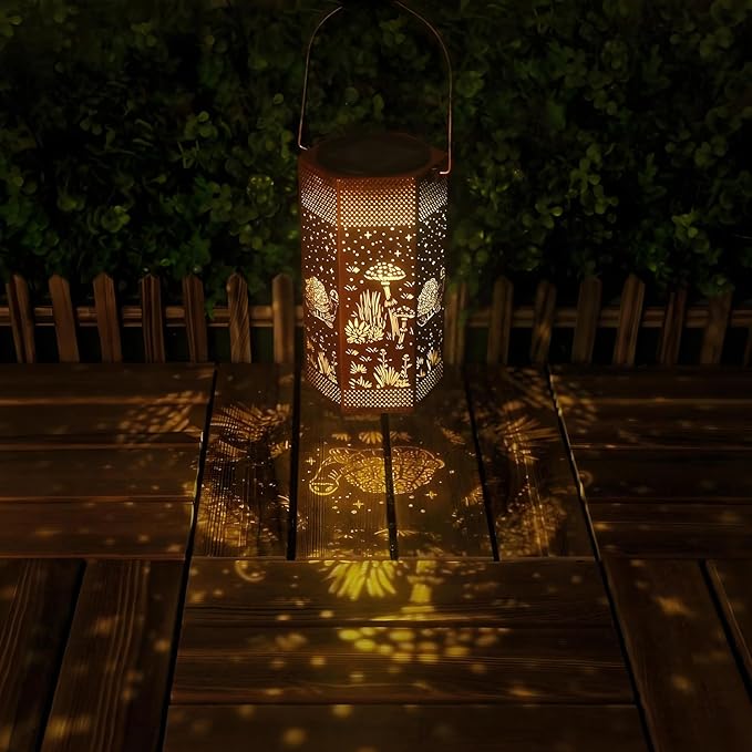2 Pack Turtles Solar Lanterns Garden Decor - Birthday Gifts for Women Mom Grandma, Solar Lantern Outdoor Waterproof Hanging Solar Lights Outside for Yard, Patio, Lawn, Yard, Outdoor