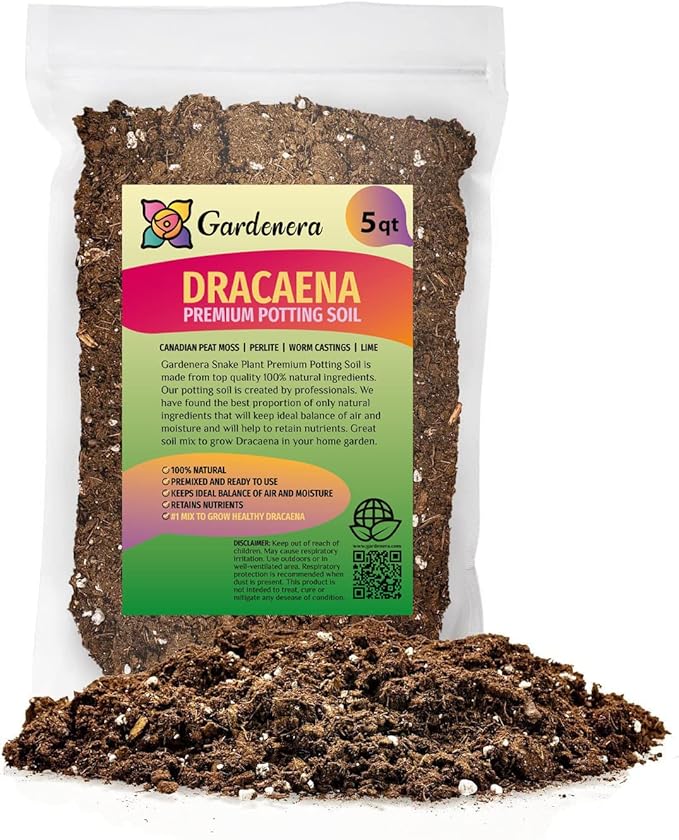 Premium Dracaena Potting Soil Mix - (5 Quart Bag)