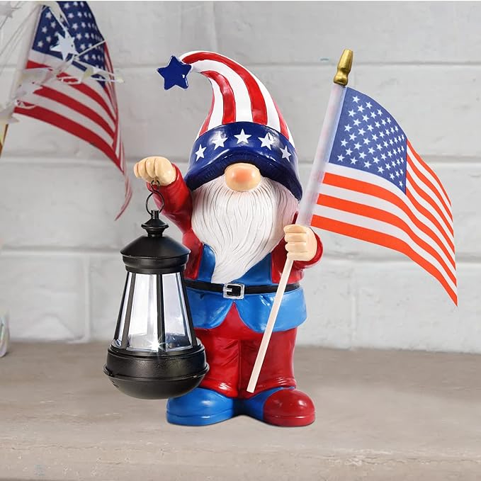 Solar Gnomes Statues for Garden Decor: Outdoor Sculptures for Clearance Lights for Outside Lawn Ornaments Porch Patio Balcony Yard Home – Birthday Gifts for Mom Grandma Women
