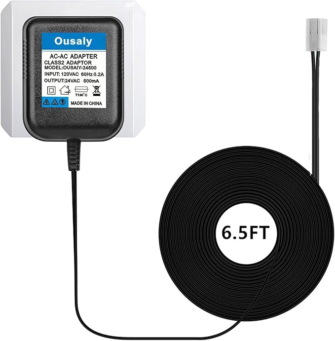 24VAC AC Power Adapter Transformer for Orbit Sprinkler Indoor Irrigation Timers Power Supply Cord,Compatible with Rain Bird UT1 SST Series,Sprinkler System Most Brands on The Market ﻿