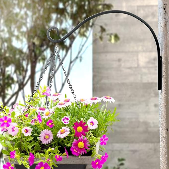 AJART Hanging Plant Hooks｜Plant Bracket Outdoor - Thicker More Durable Rust-Resistant, Heavy Duty Plant Bracket Outdoor (1 PC, 22")