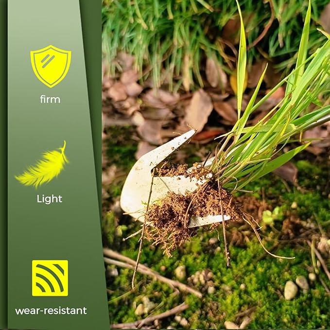 Weeding Artifact Uprooting Garden Weeding Tool, Upgraded Weed Removal Tool, Stainless Steel/Manganese Steel Weed Puller Manual Weeders for Home Gardening Yard Farmland (Wood Handle)