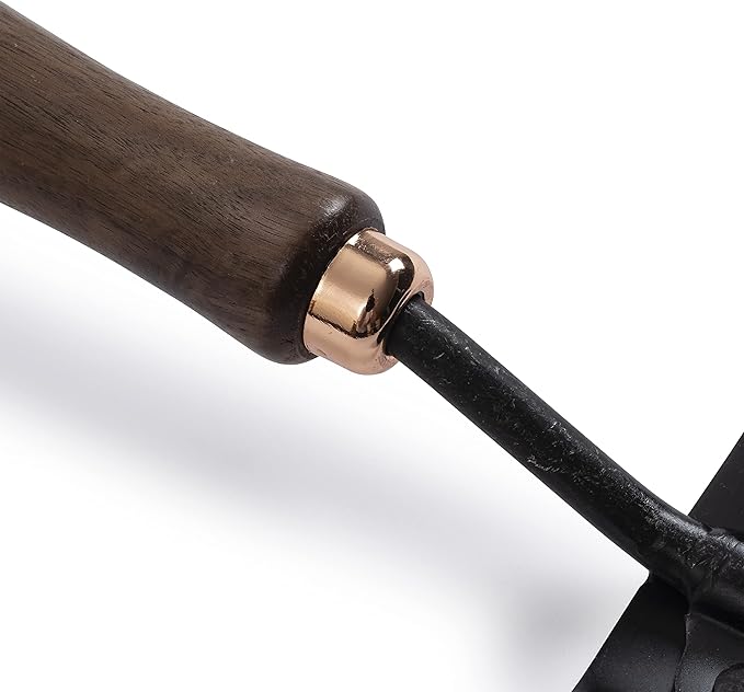 Barebones Spade Hand Trowel - Gardening Hand Tools - Stainless Steel Spade Shovel - Premium Quality Garden Spade - Japanese Garden Tool - Multipurpose Tool (Black/Walnut)