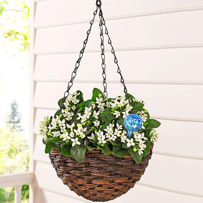 Plant Watering Globes Set of 2 - Small Self Watering Globes for Indoor & Outdoor Plants - Multicolored, Automatic, Glass Watering Bulbs for Daily Use, Plant Watering Devices