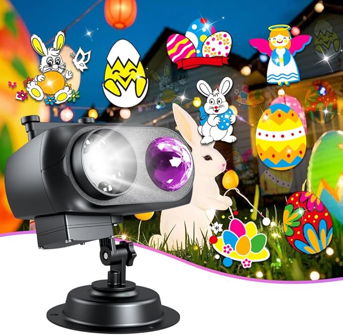 Christmas Projector Lights Outdoor,Holiday lamp,Halloween Christmas Outdoor,St. Patrick's Day Decoration,Eid Mubarak Kareem Festival Decorations, Easter Decorative Lights,Ramadan Decorations
