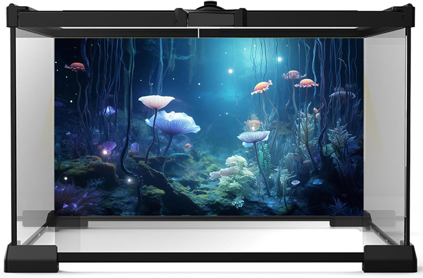 Aquarium Background Surreal Underwater Garden Fish Tank Background Lush Moss Aquatic Plants Tropical Style Landscape Terrarium Tank Backgrounds Under Sea World Aquarium Tank Wallpaper Poster 72x18in