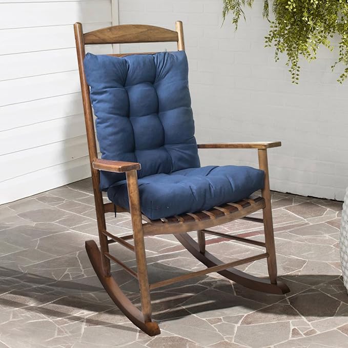 Indoor Outdoor Chair Cushion, 1 Pack Garden High Back Chair Cushions, Lounger Chair Pad, for Recliner Patio Chair, Burgundy