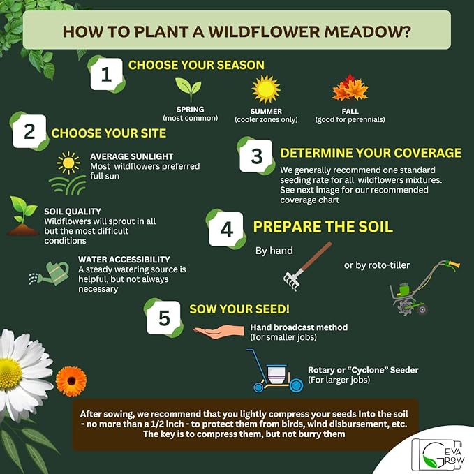 Mini Wildflower Seed Shaker - Bird & Butterfly Garden Seed Mix | 60,000+ Annual & Perennial Flower Seeds for Planting - Attracts Hummingbirds & Butterfly | No Messy Bags or Packets