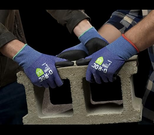MAGID D-ROC ANSI A4 AeroDex Polyurethane Palm Coated Work Gloves, 12 Pairs, Size 12/3XL, GPD482