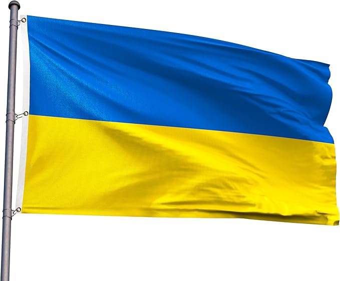 Ukraine Extra Large Flag 8x12FT Giant Ukrainian National Polyester Flag With 3 Grommets For Patriotic Ukrainian Themed Festival Events Party Decoration (Ukraine, 8x12FT)