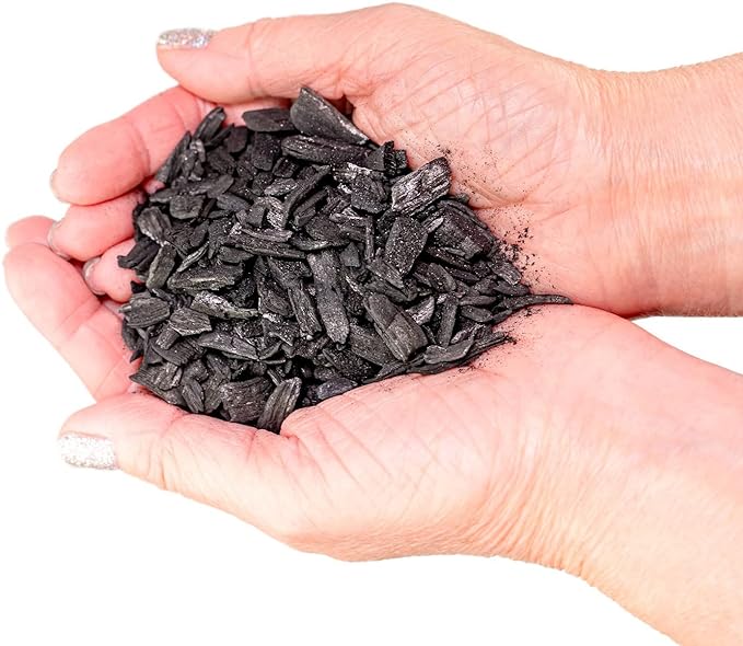 Horticultural Charcoal for Indoor Plants [4-Quart Bag] Black Diamond Soil Amendment for Orchids, Terrariums, and Gardening