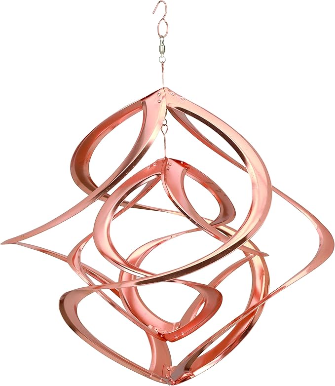 Red Carpet Studios Cosmix Copper Double Wind Sculpture, Small (31058), 14 Inch