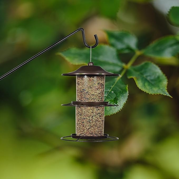 Heavy Duty Deck Bird Feeder Hanger Hook for Railing 13 Inch 2 Pack for Bird Feeders,Planters,Plants Flower Suet Baskets,Lanterns,Wind Chimes Holiday Decoration (2 Pack)