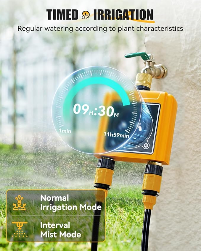 RAINPOINT WiFi Water Timer with Brass Inlet & Outlet.Only WiFi Sprinkler Timer, No WiFi Hub.Must Use with 2.4Ghz WiFi and TWG004WRF WiFi Hub (Lot Number After 202108)