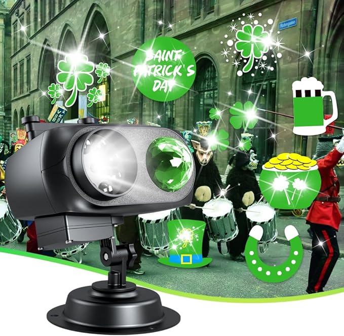 Christmas Projector Lights Outdoor,Holiday lamp,Halloween Christmas Outdoor,St. Patrick's Day Decoration,Eid Mubarak Kareem Festival Decorations, Easter Decorative Lights,Ramadan Decorations
