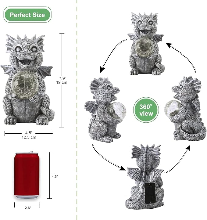 Garden Decor Solar Statues for Mom Grandma Birthdays for Women Sister Wife Lady - Front Patio Balcony Yard Art Lawn Ornaments Porch Outdoor Outside Decorations