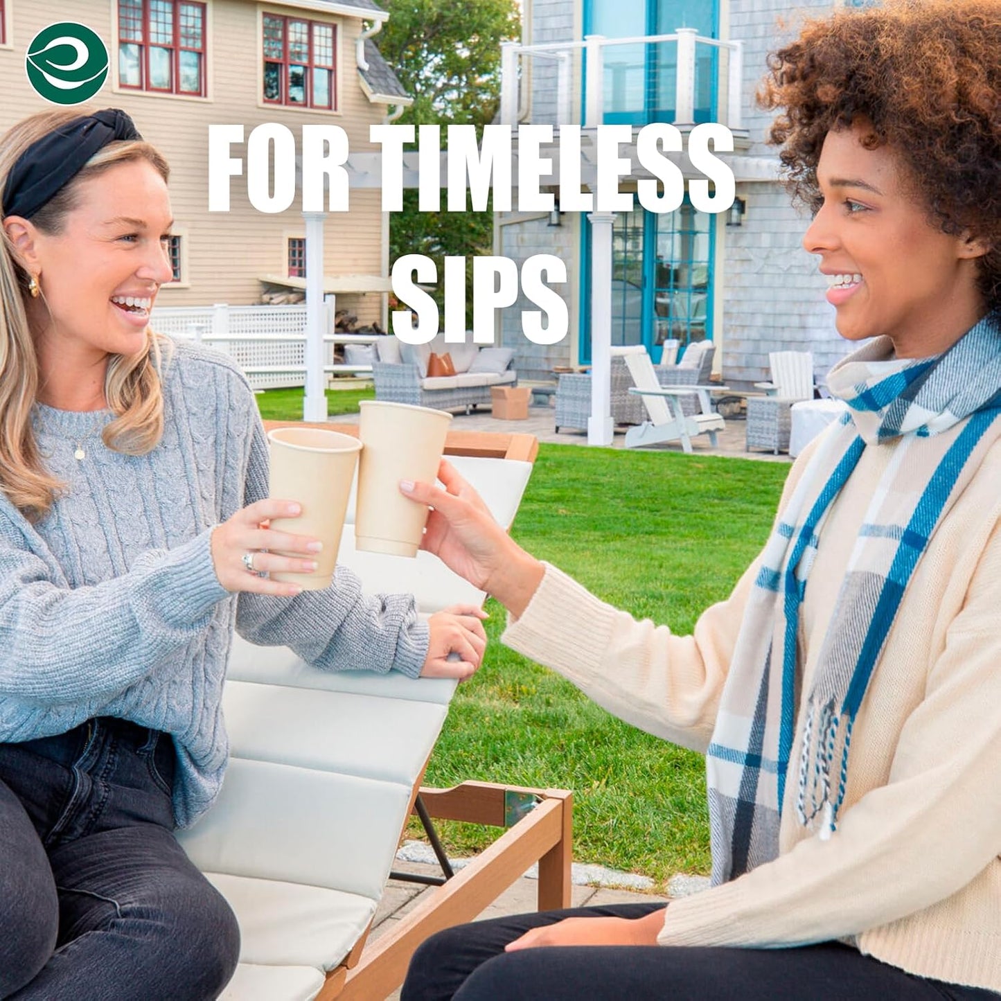 ECO SOUL 100% Compostable Plant-Based 12oz Hot Cups | (100 Count, 12 oz Hot Cups) | Disposable Bagasse Paper Cups | Eco-friendly Cups | Sturdy, Microwave & Oven Safe