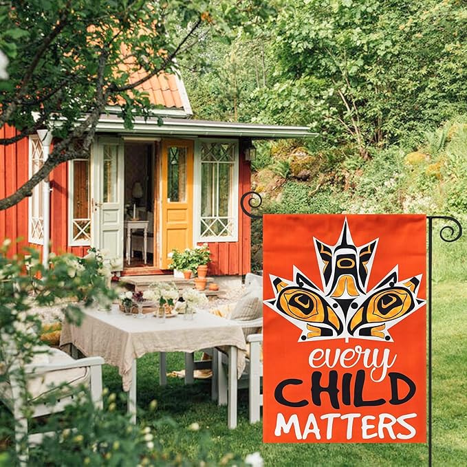 Canada Orange Indigenous 12x18 Inch Garden Flag Banner