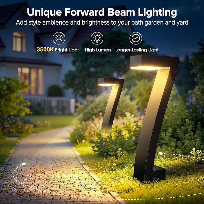 WdtPro Solar Lights Outdoor Pathway Lights - Thumbnail 3