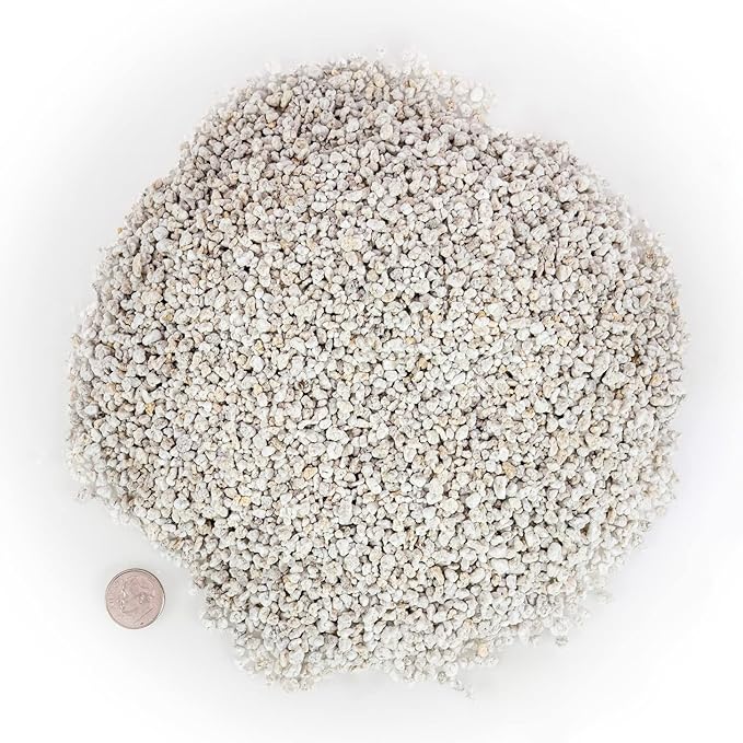 Organic Perlite — Medium/Fine Grade Horticultural Soil Amendment for Indoor & Outdoor Container Plants for Drainage Management and Enhanced Growth (2 Quart)