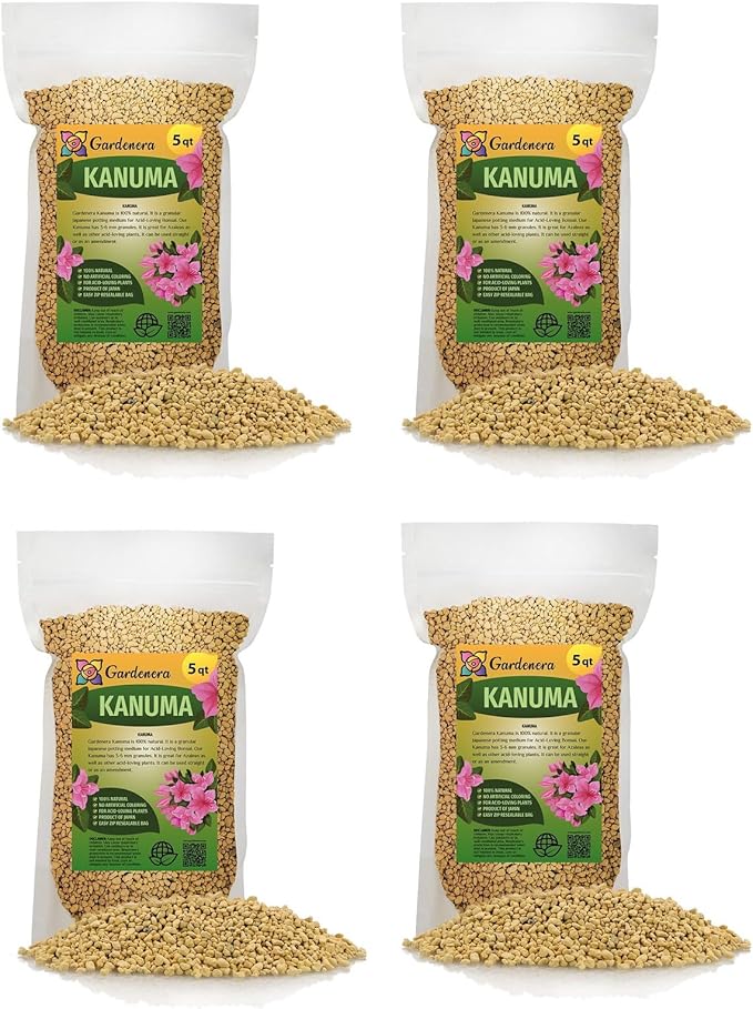 Elevate Your Acidic Soil Mix with Gardenera's Kanuma Soil Amendment - Improves Nutrient Uptake and Root Health - 20 Quart
